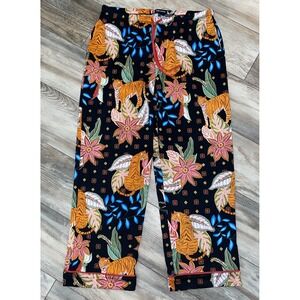 Room Service Women's Pajama Pants Sz. XL Full‎ Pants Tiger EUC